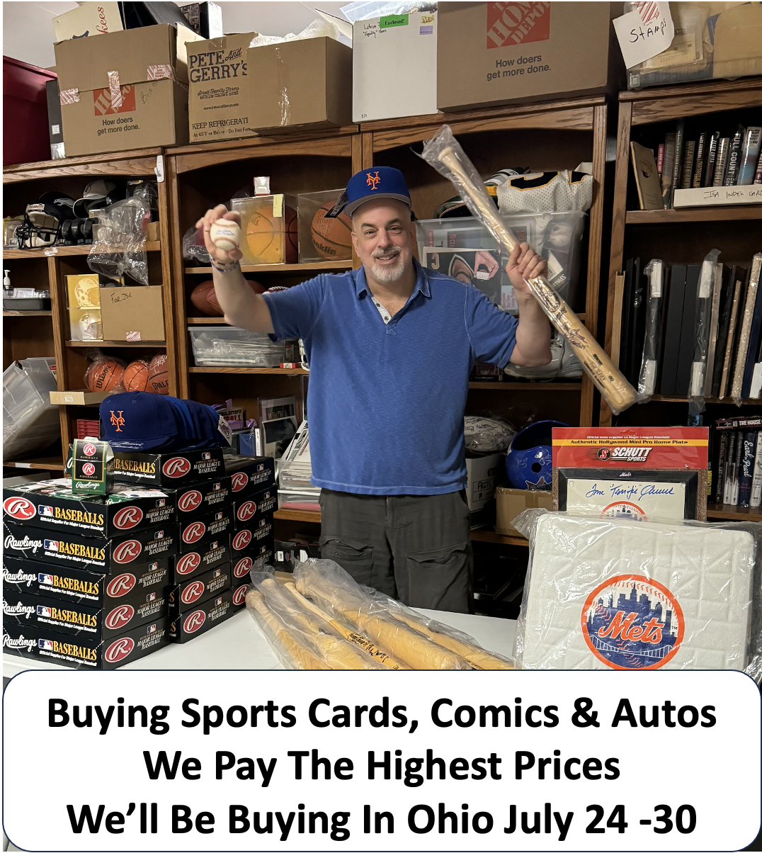 Baseball Card Market Facebook ad from Jan 29, 2026