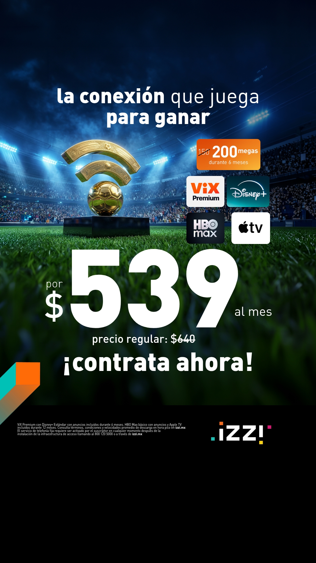 Promociones izzi Facebook ad from Jul 9, 2026