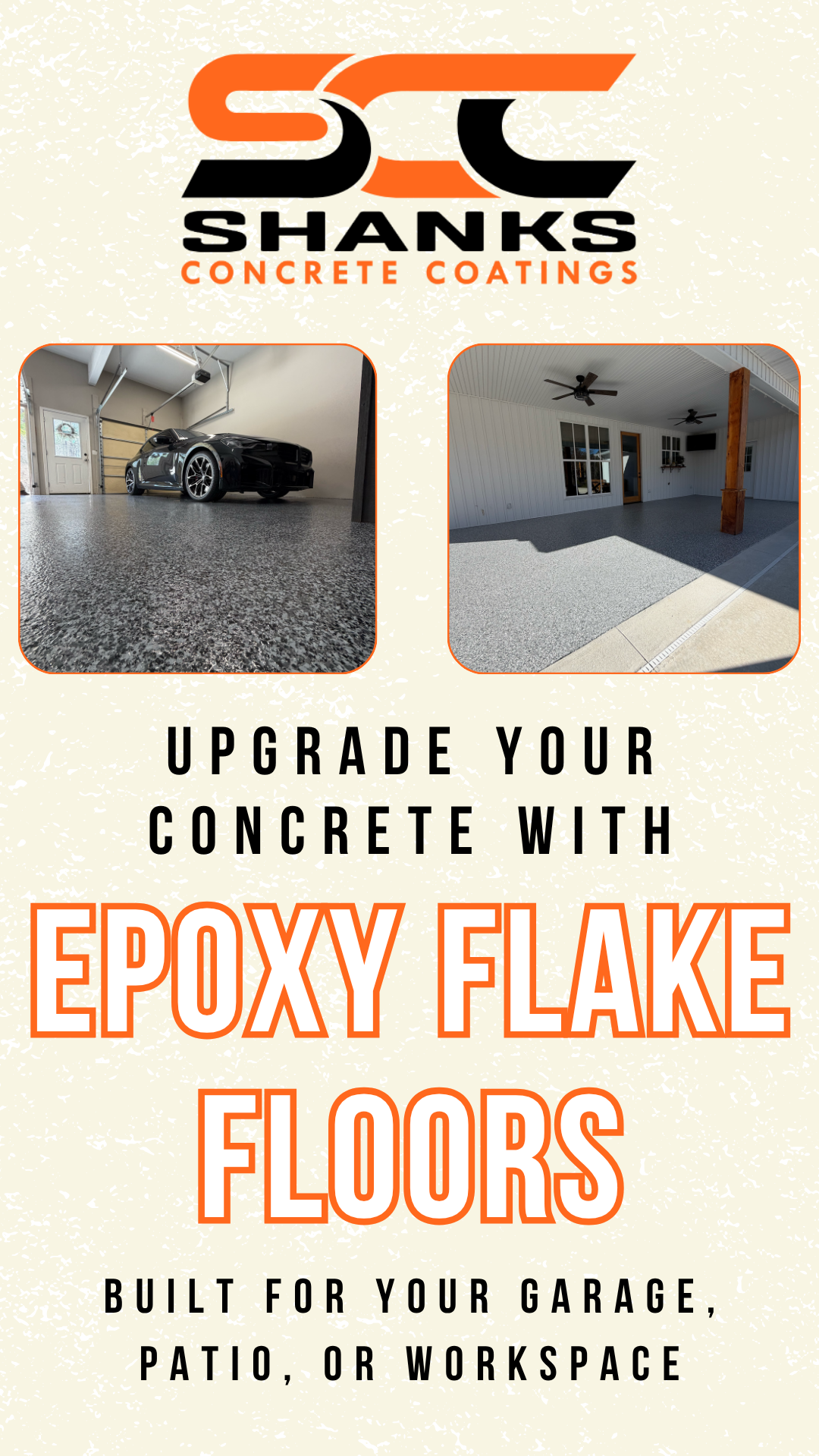Shanks Concrete Coatings Facebook ad from May 1, 2026
