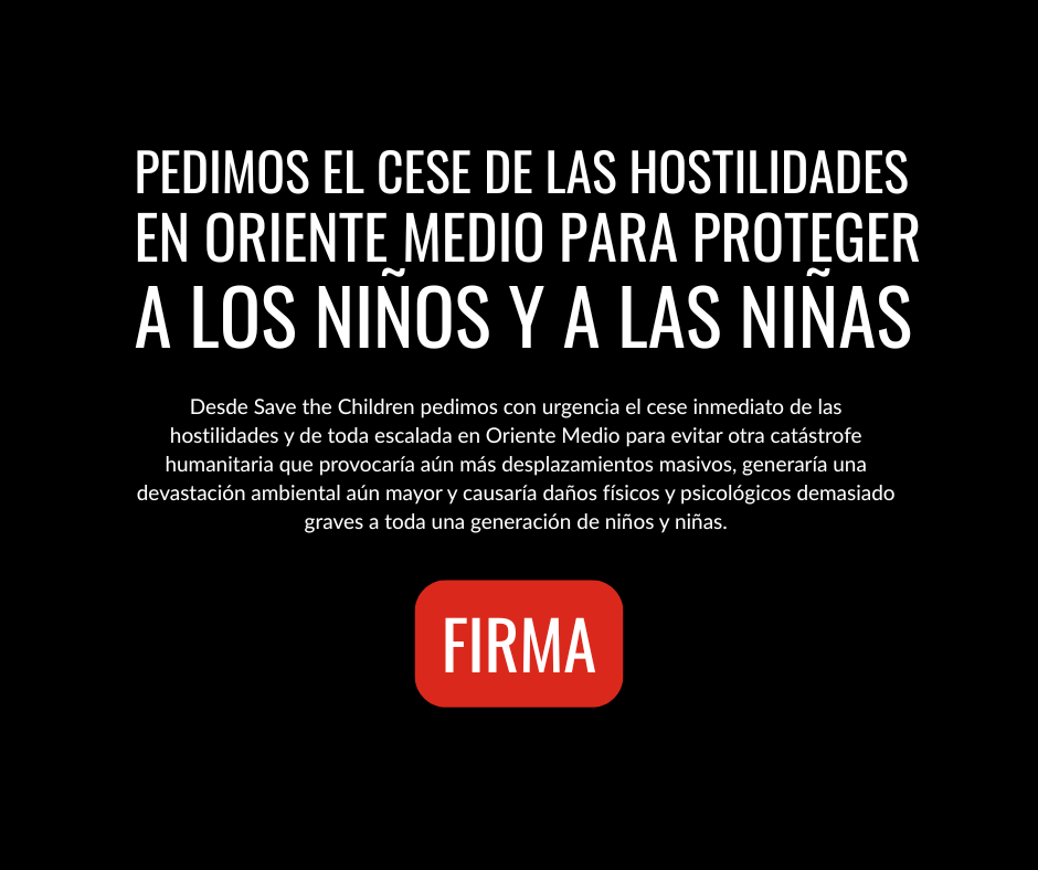 Save the Children España Facebook ad from Mar 6, 2026