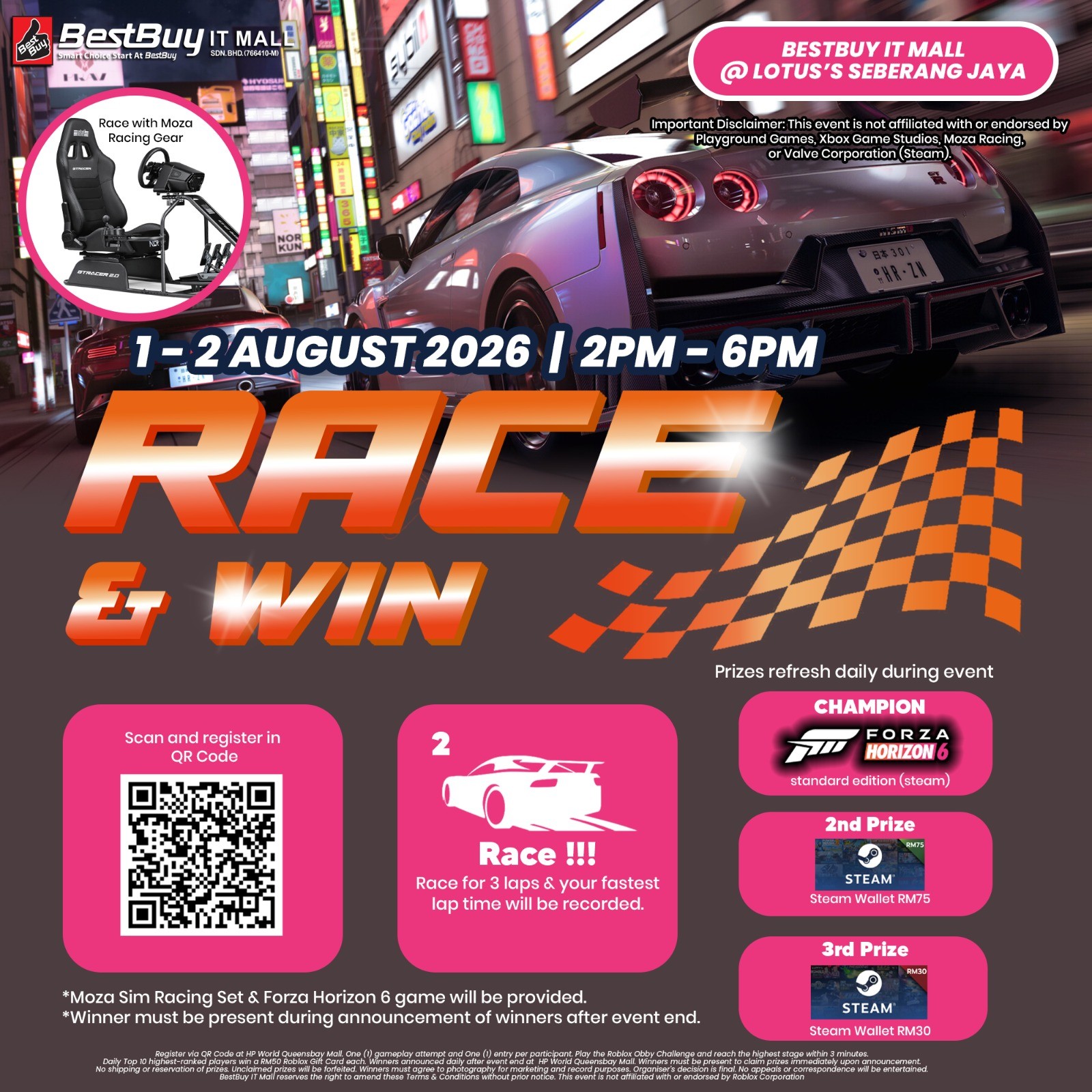 BestBuy It Mall Facebook ad: FORZA HORIZON 6 Challenge @ BestBuy IT Mall…