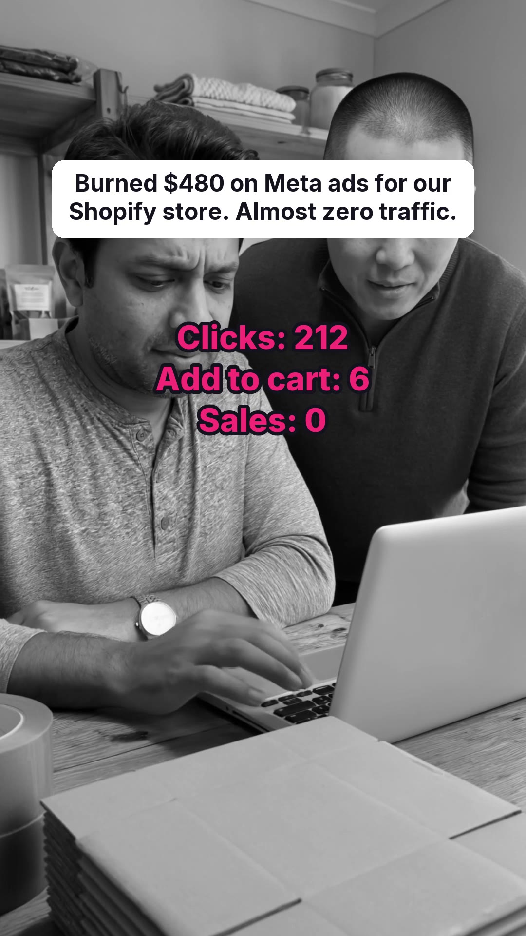 trycrush.ai Facebook ad: Stop paying for clicks that never buy