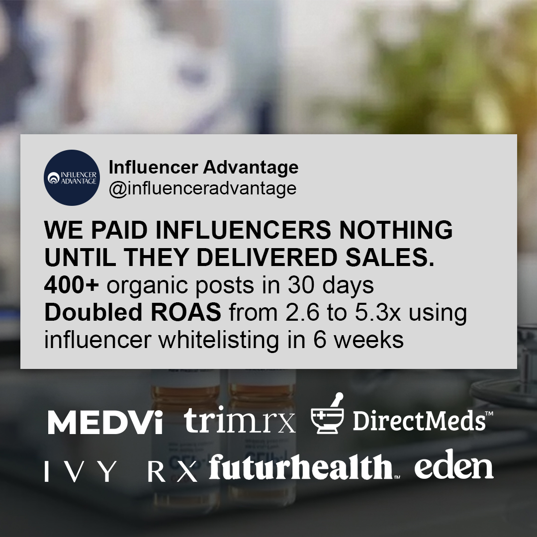 Influencer Advantage Facebook ad