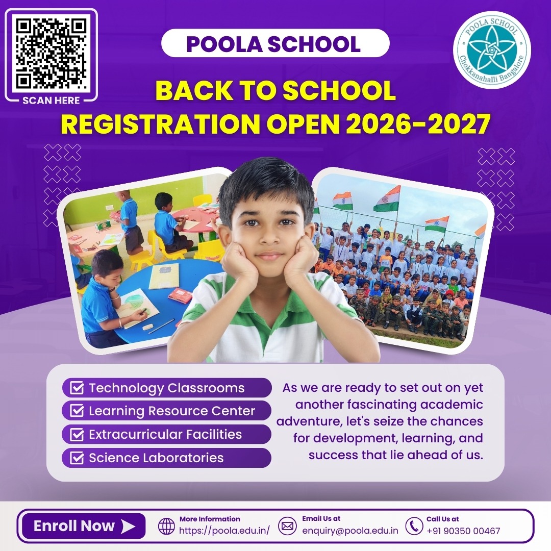 Poola School Facebook ad: Poola School - ICSE