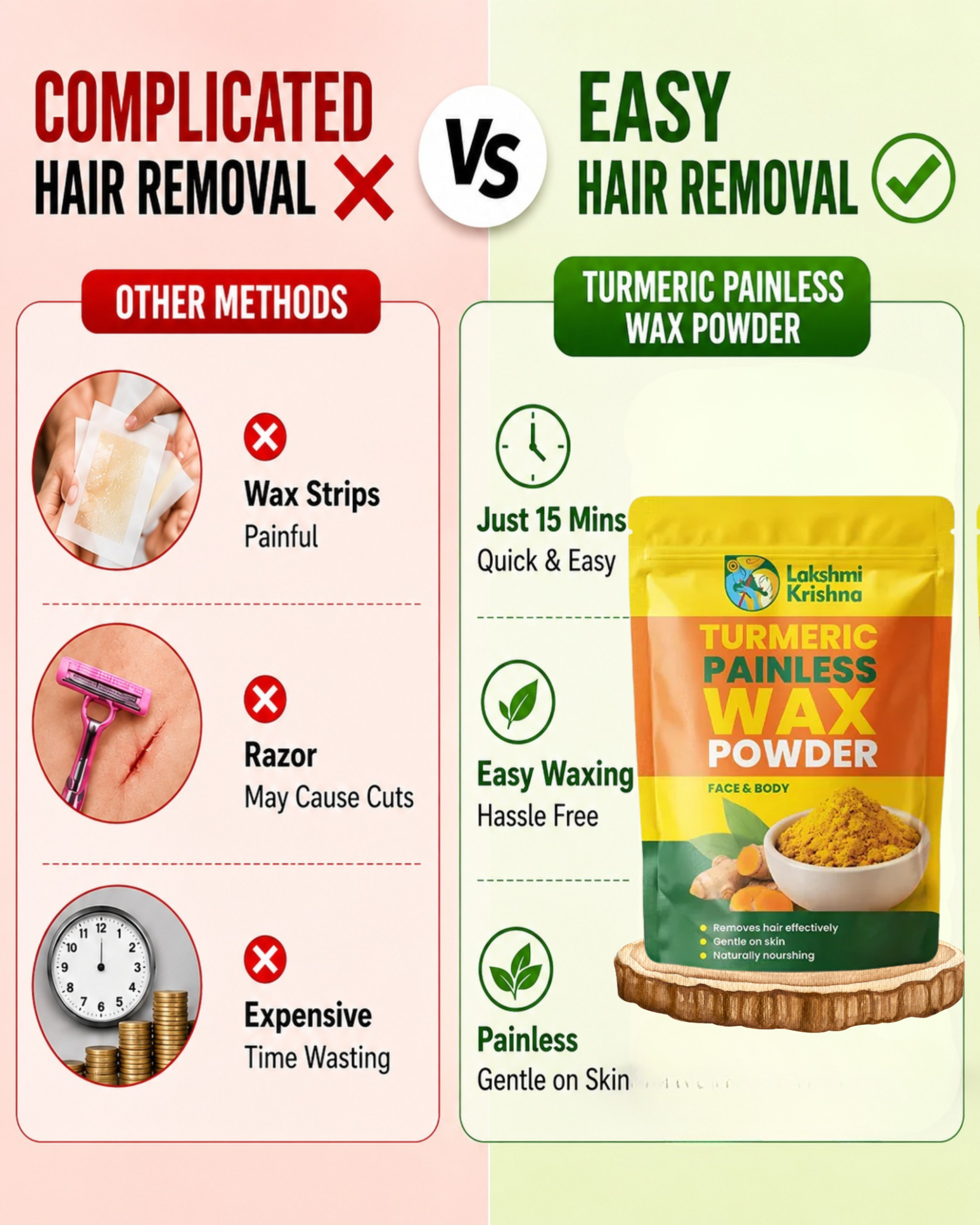Lakshmi Krishna Naturals Off Facebook ad