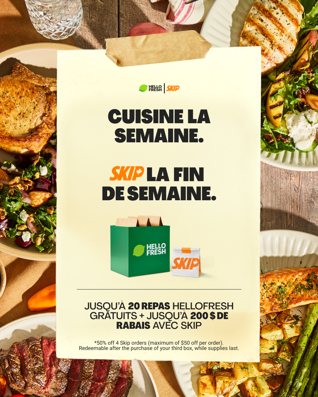 HelloFresh Facebook ad