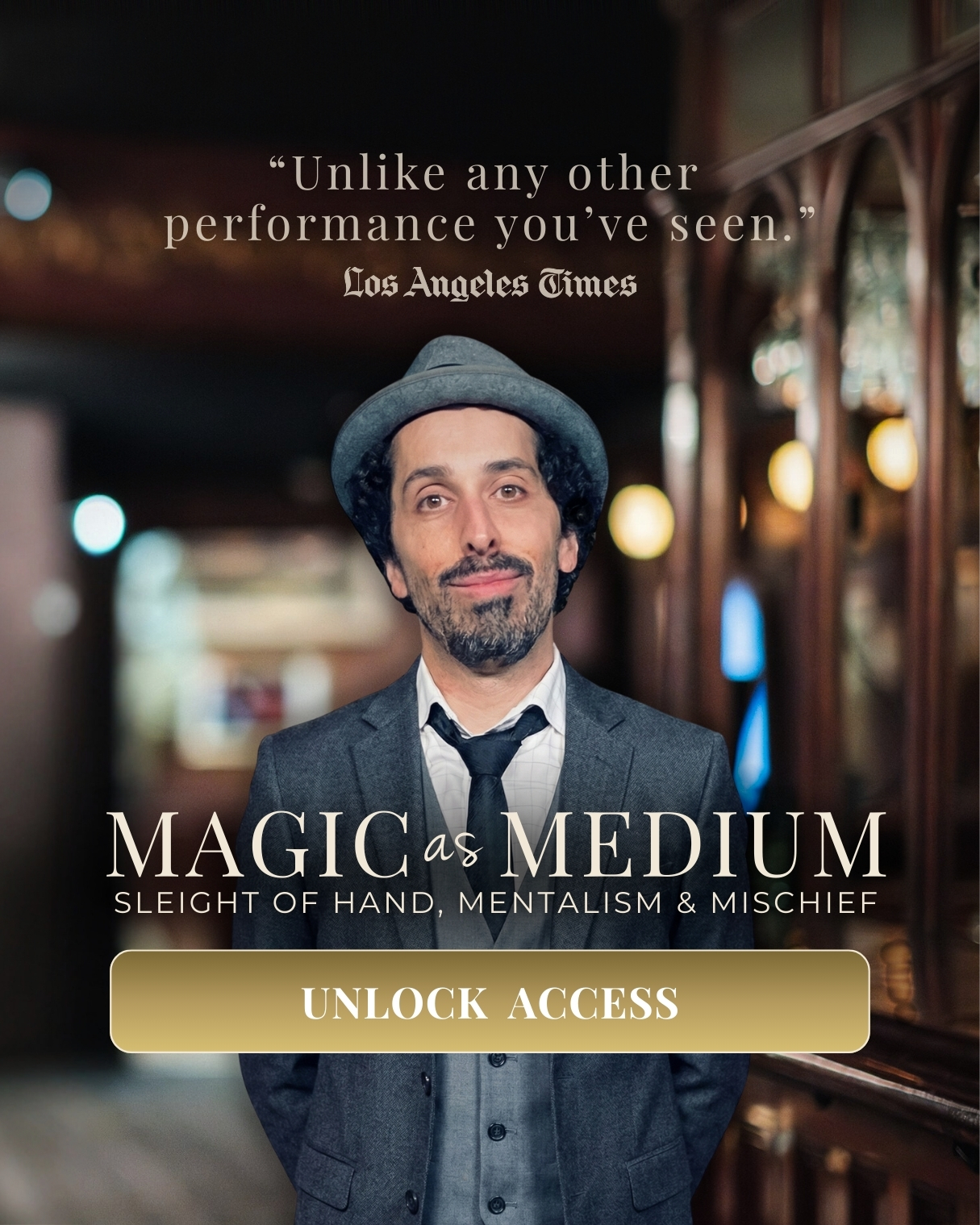 Siegfried Tieber / Magician & Mentalist Facebook ad: Limited to 60 Seats