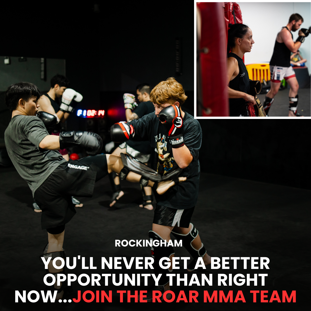 Roar MMA Rockingham Facebook ad: Claim Your FREE 7 Day Muay Thai Trial