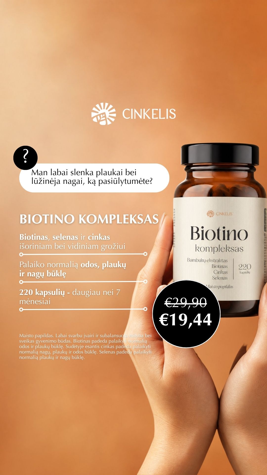 Cinkelis Facebook ad