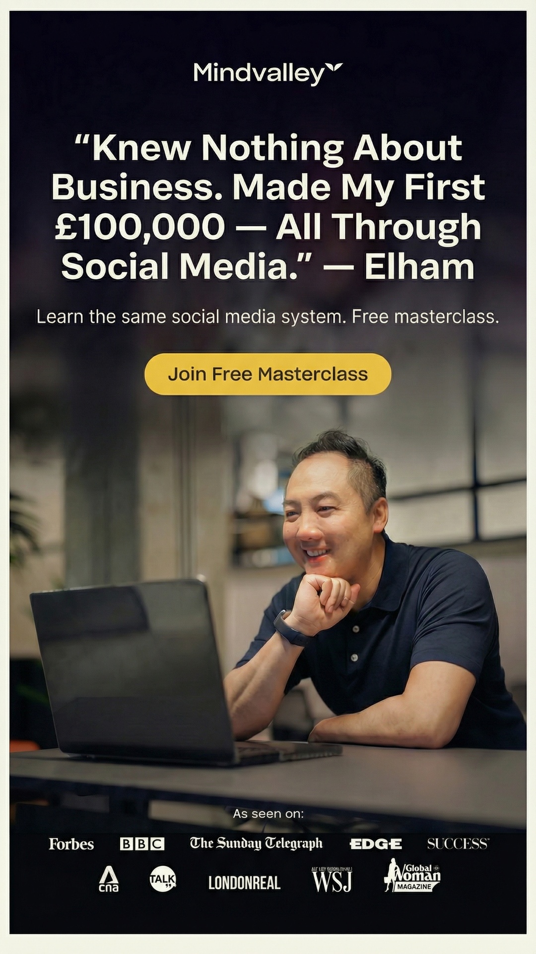 Mindvalley Facebook ad from Mar 8, 2026