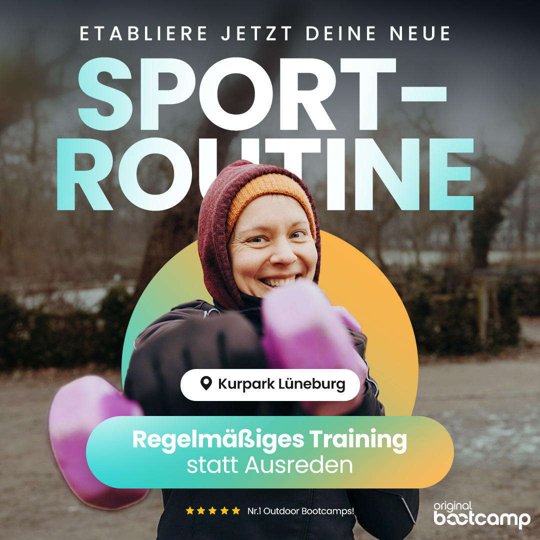 Original Bootcamp Facebook ad: 0€ - Gratis Probetraining sichern Kurpark - Lüneburg
