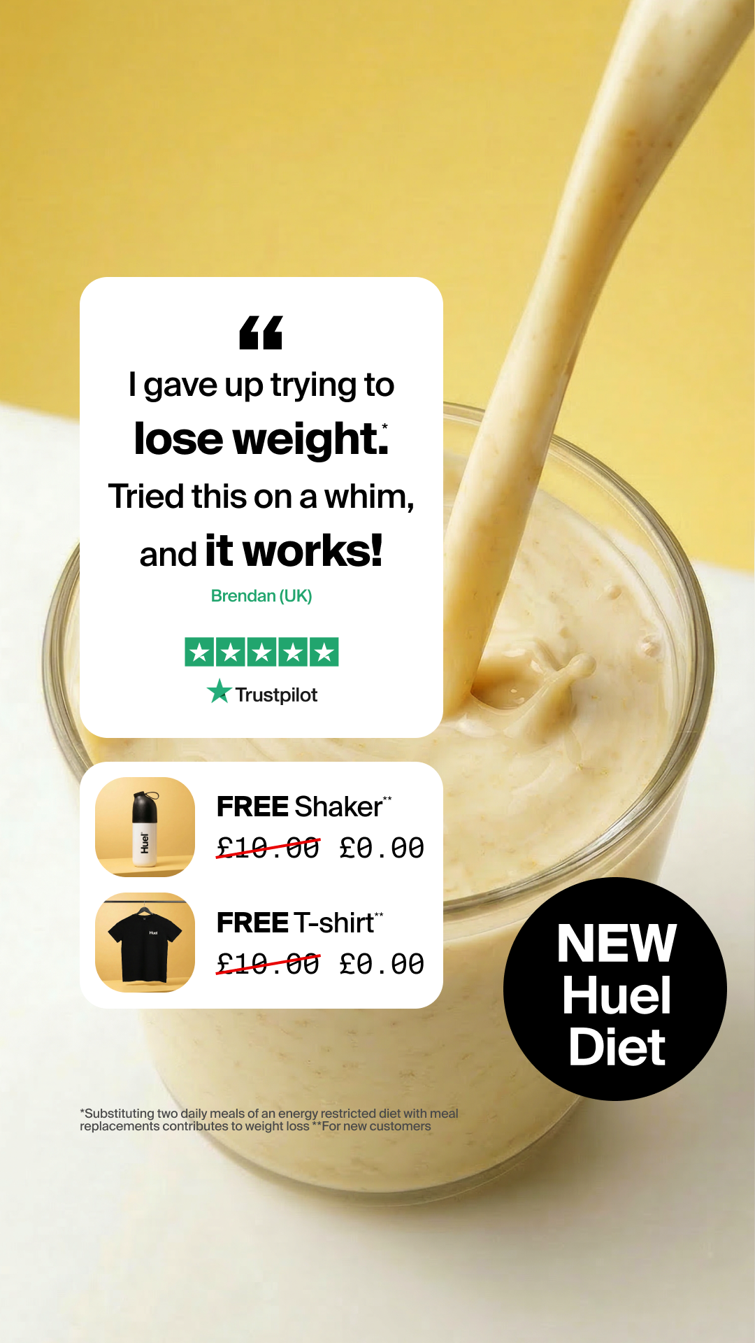 Huel Facebook ad
