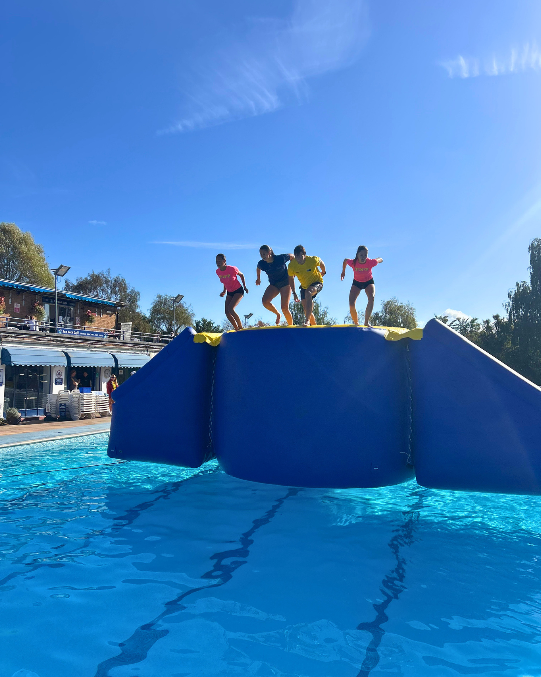 Hampton Pool Facebook ad: Book online today