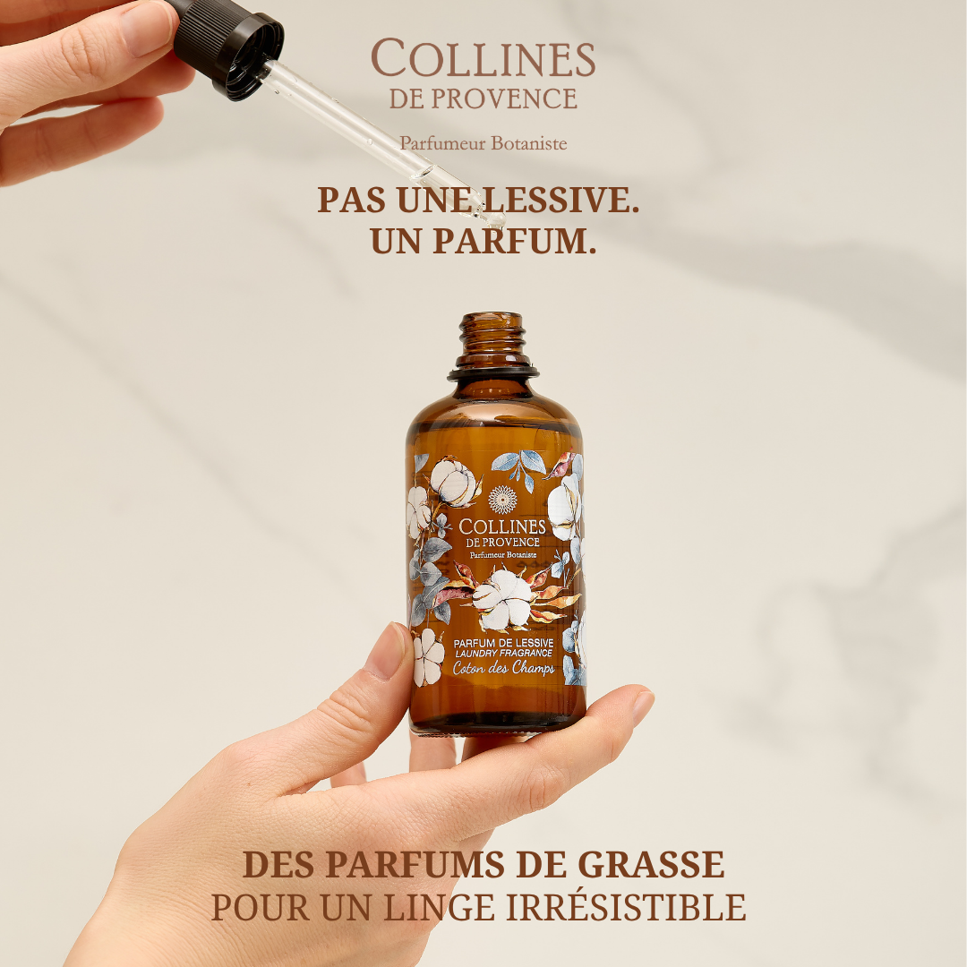 Collines de Provence Facebook ad: Parfum de lessive: linge qui sent bon longtemps | Collines…