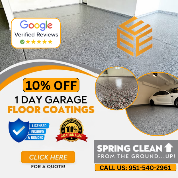 Epoxy Time Facebook ad: Transform Your Garage In Just 1 Day! | Free Quote