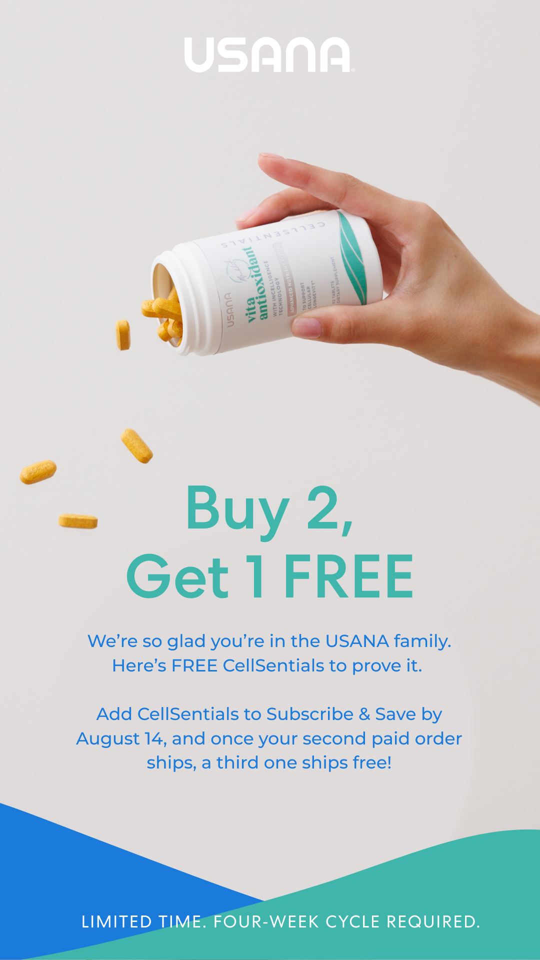 USANA United States Facebook ad from Aug 9, 2026