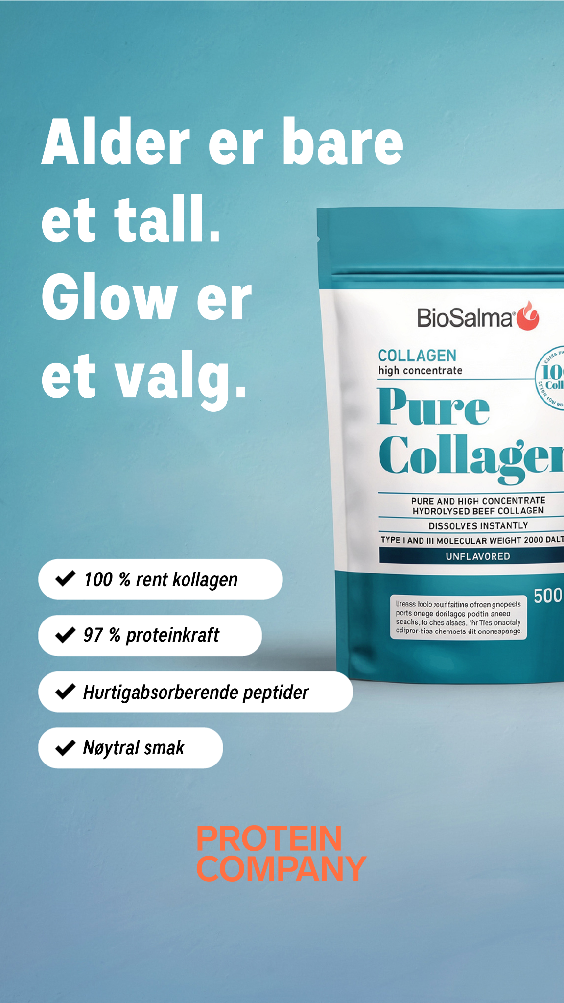 Proteincompany.no Facebook ad from Aug 13, 2026
