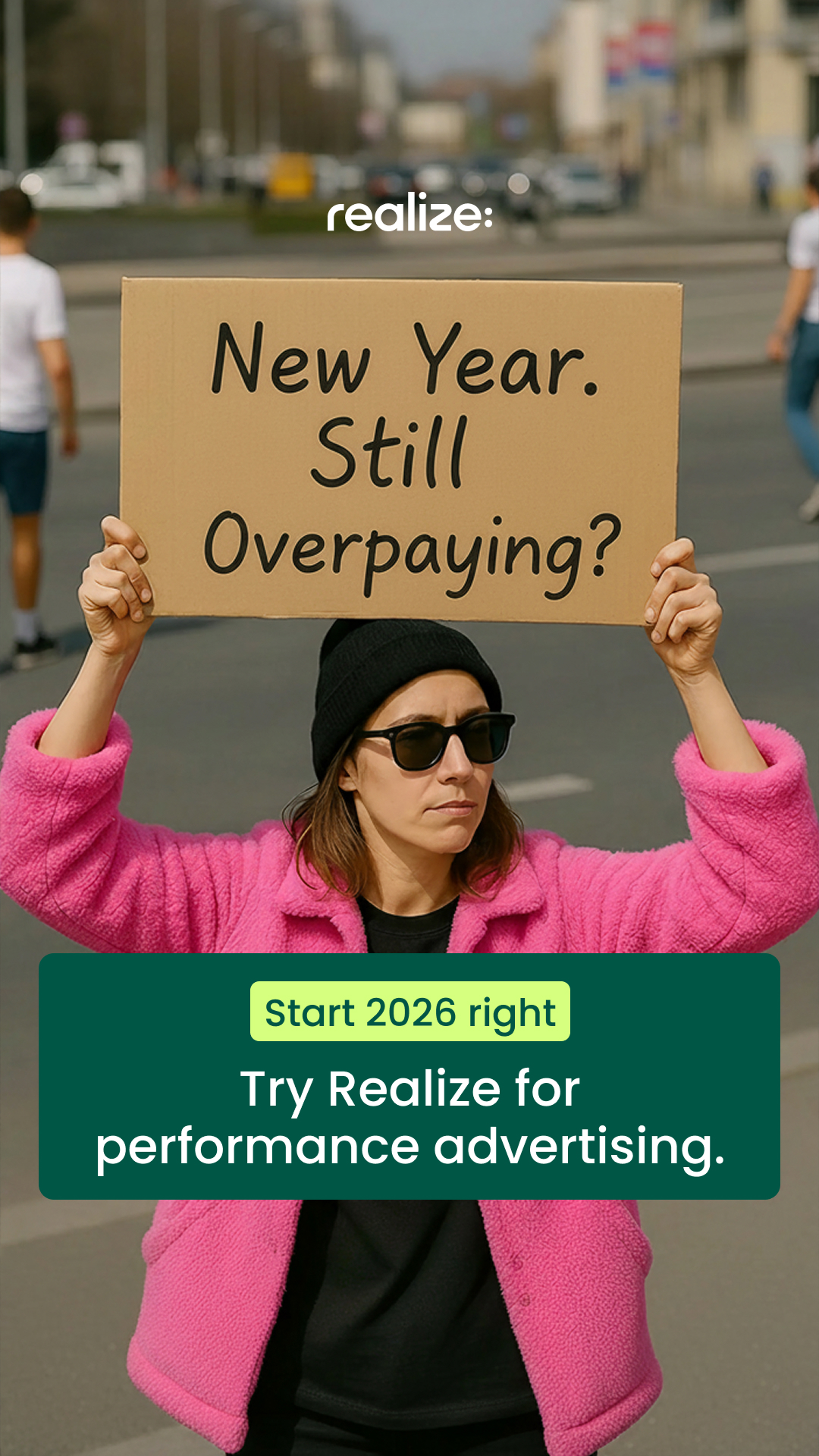 Realize For Advertisers Facebook ad