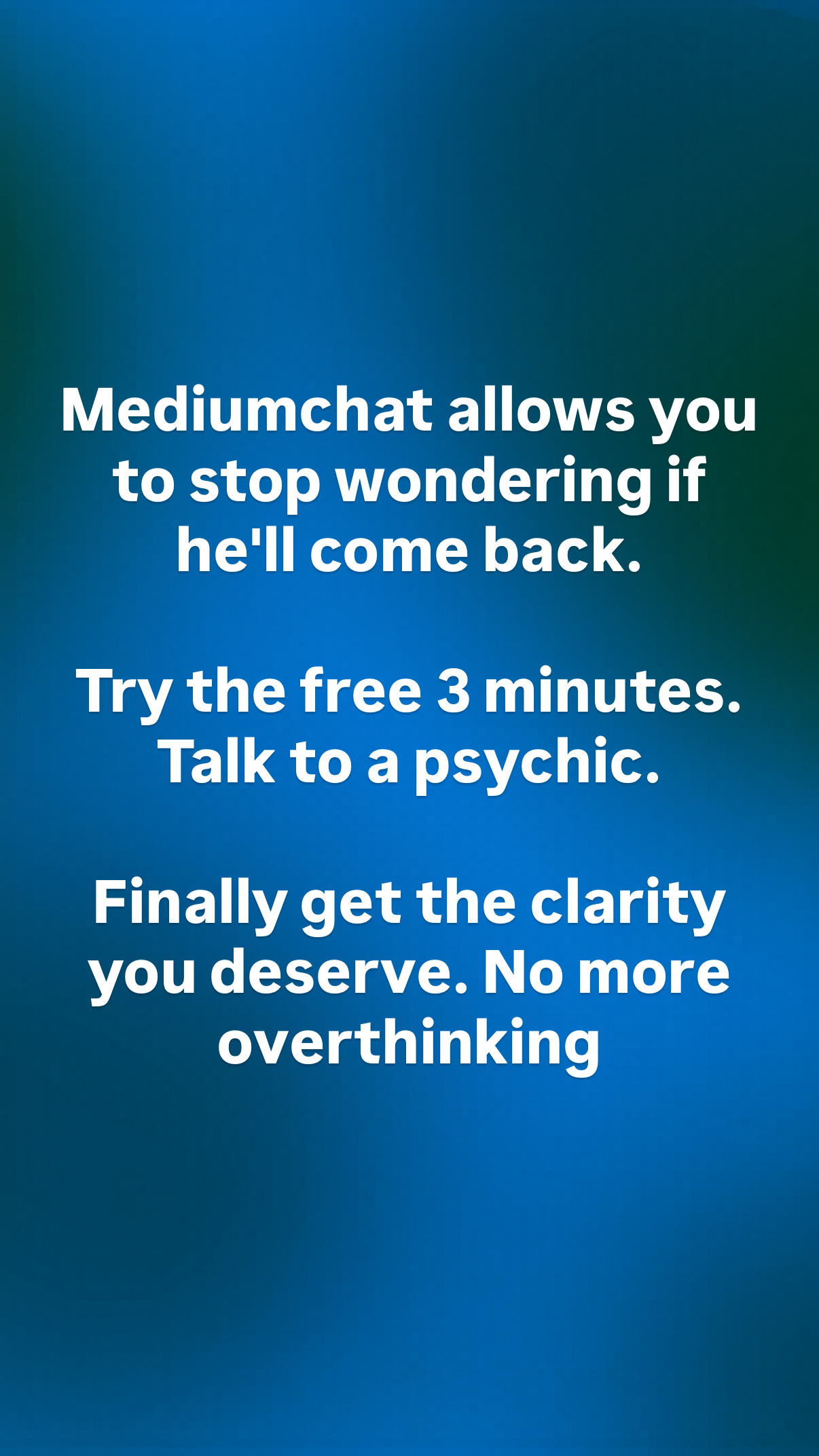 Mediumchat Facebook ad