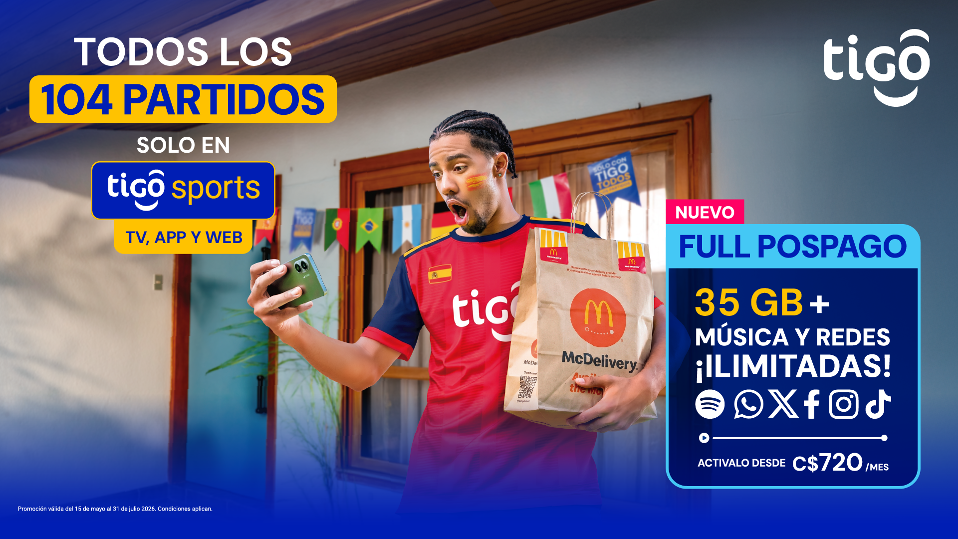 Tigo Nicaragua Facebook ad