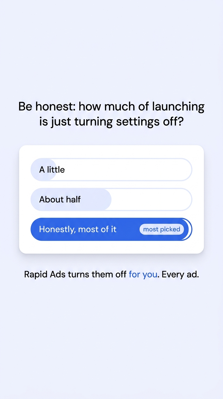 Rapid Ads Facebook ad