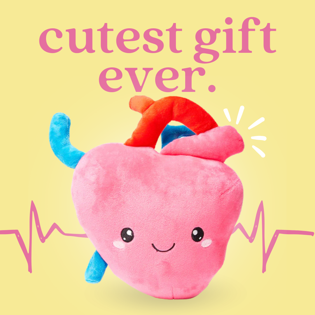 Nerdbugs Facebook ad: heart plush