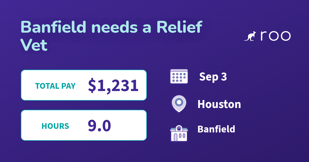 Roo Facebook ad: Banfield needs a Relief Vet