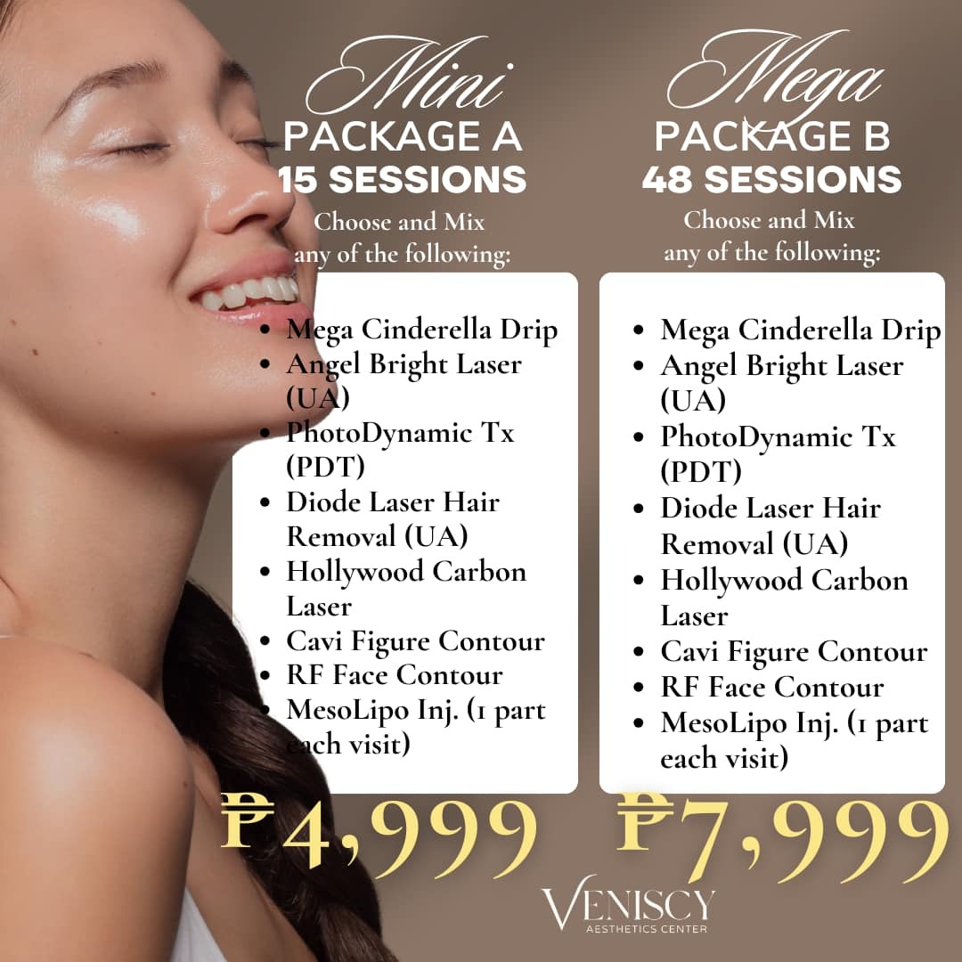Veniscy Aesthetics Center Facebook ad: Chat with us