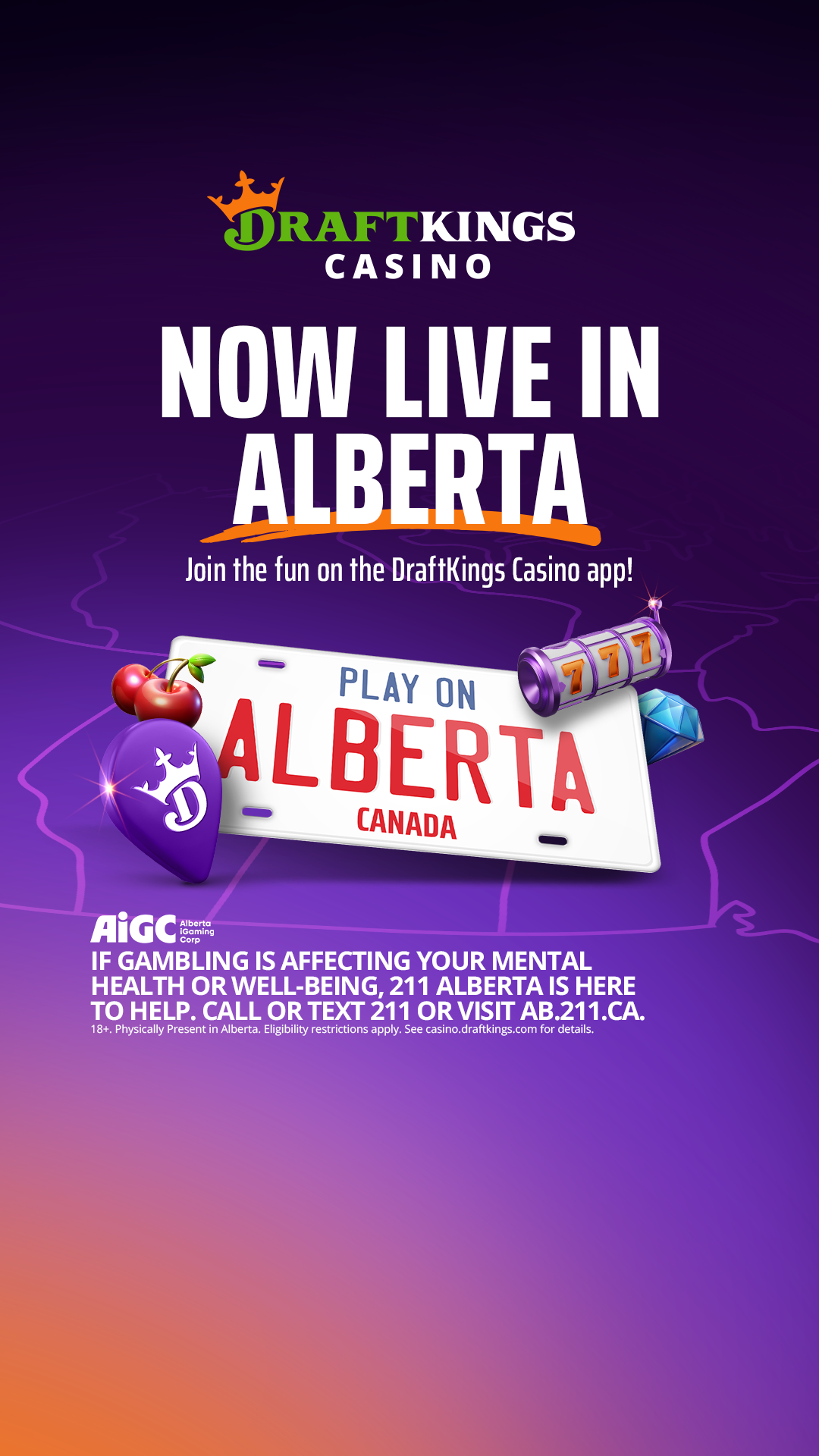 DraftKings Casino Facebook ad: Play DraftKings Casino!