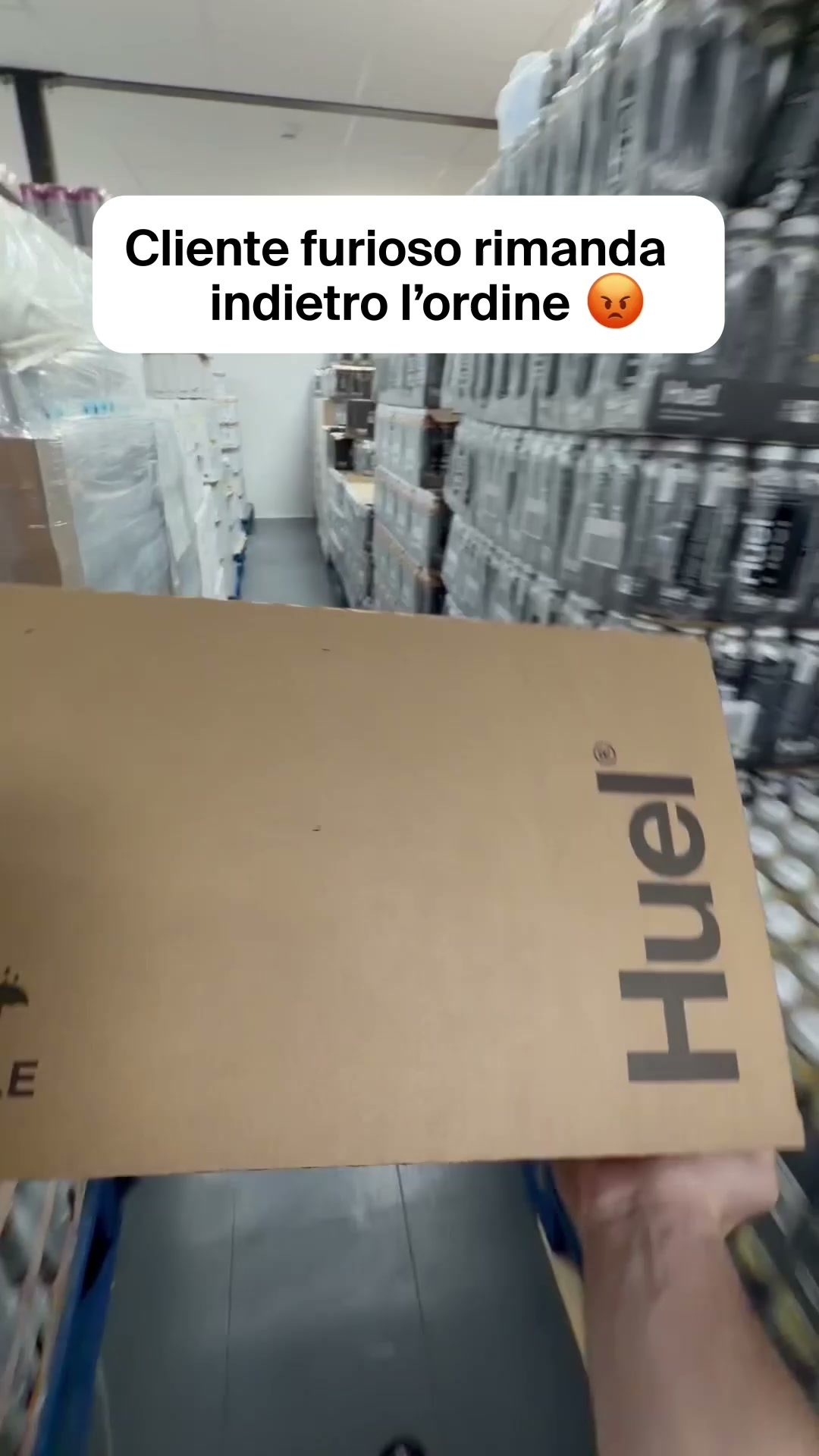 Huel Facebook ad: 40 g di proteine. Pronti in pochi secondi.