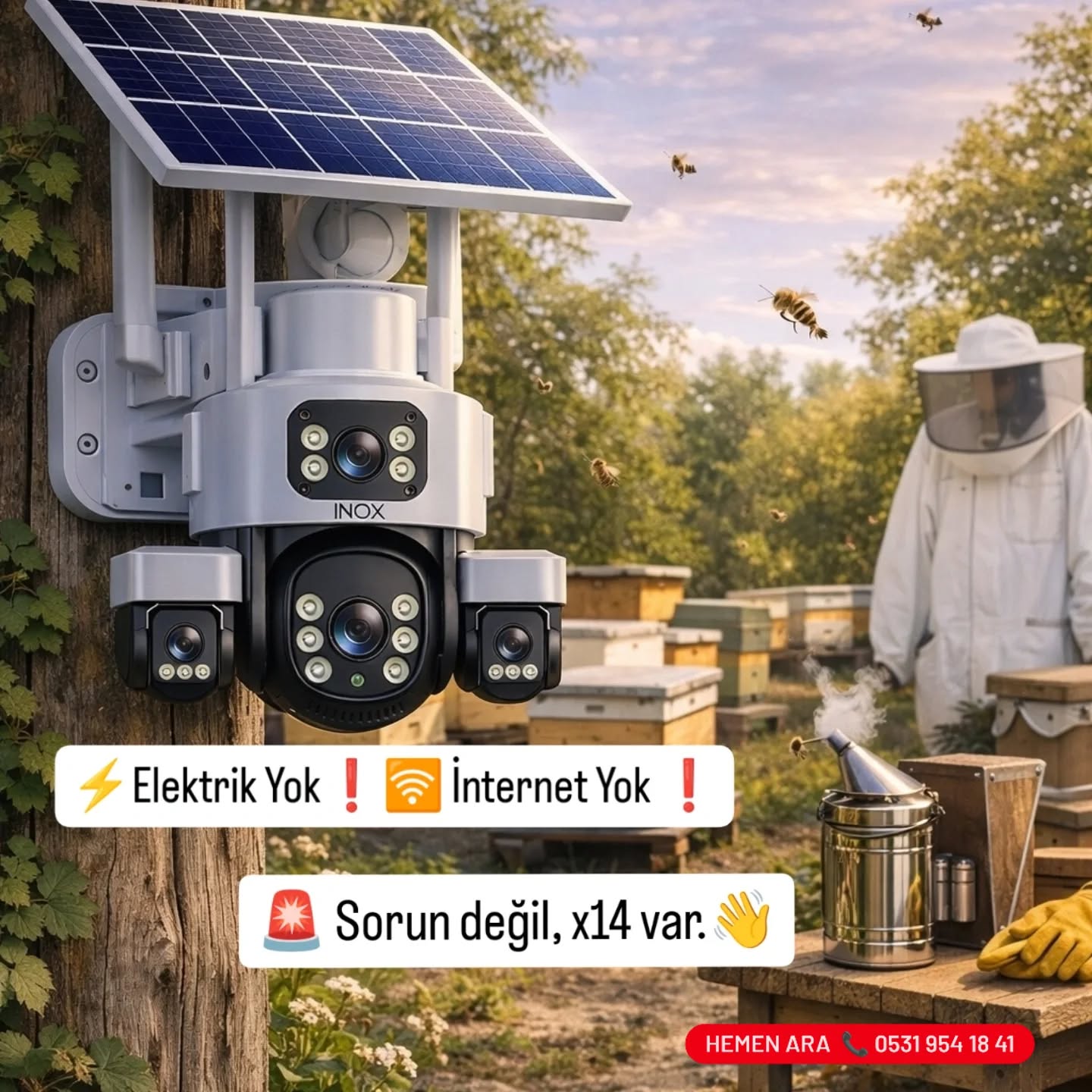 İlker Bilişim Elektronik Güvenlik Sistemleri Facebook ad: Bağ, bahçe ve şantiye için ideal güvenlik!