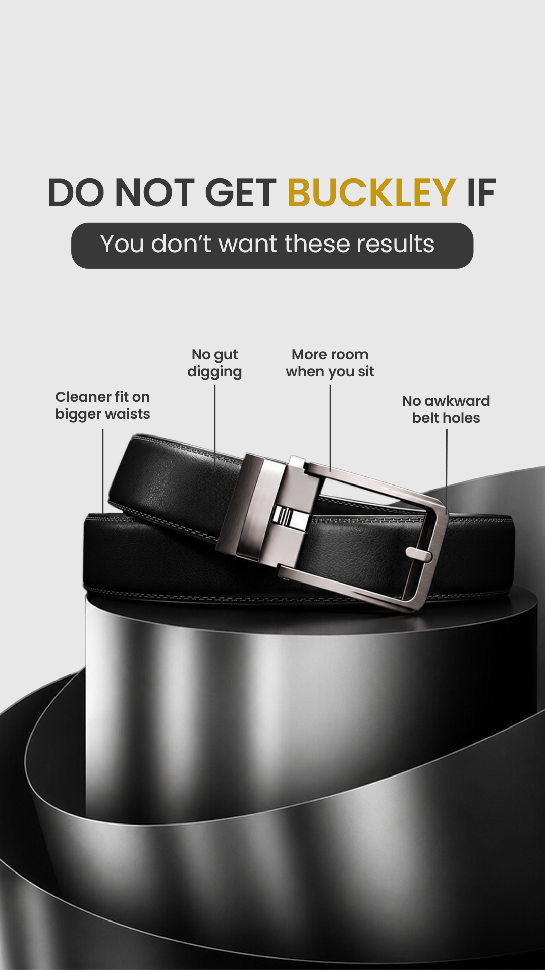 Buckley Belts Facebook ad