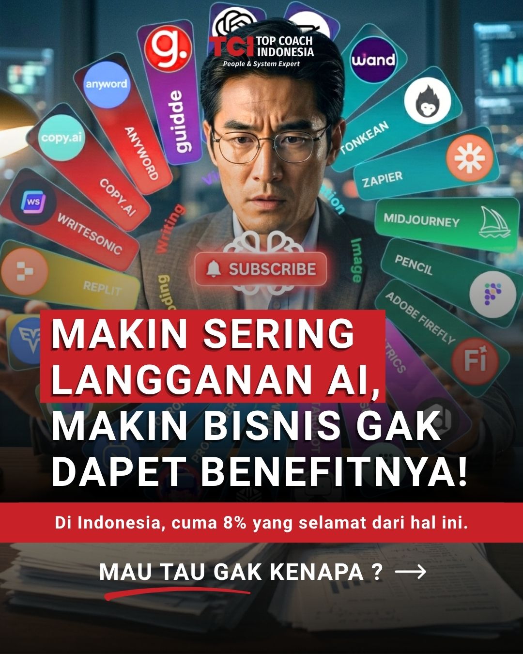 Tom MC Ifle Facebook ad: Hati-hati! Langganan AI Tanpa Strategi Hanya Akan…