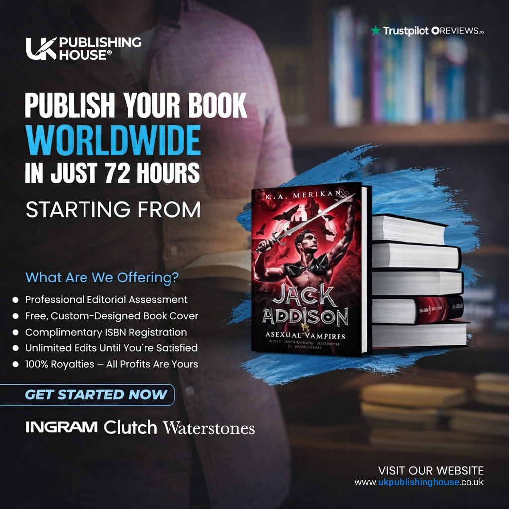 UK Publishing House Ltd. Facebook ad: Transform Ideas into Bestsellers Fast
