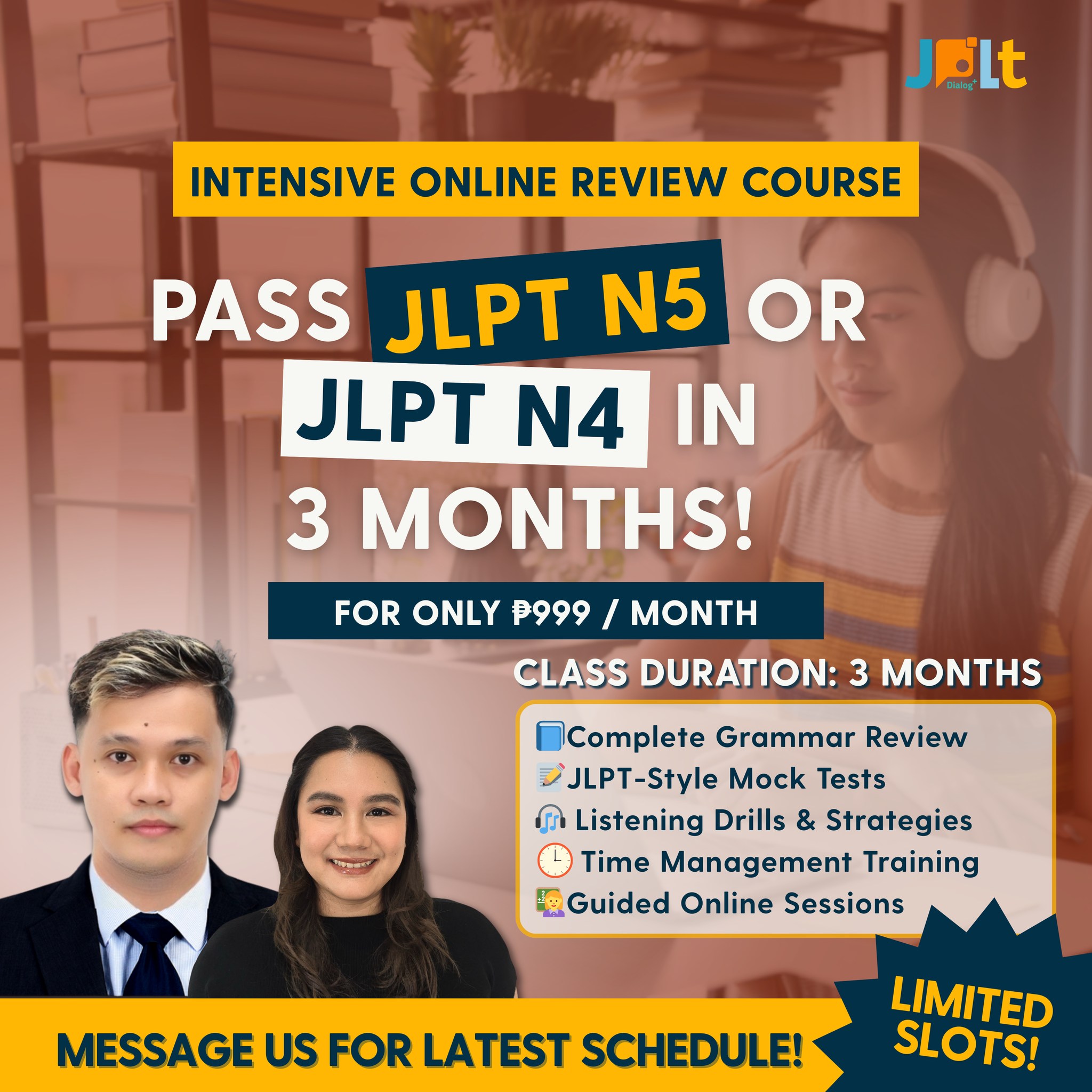 JPLT: Japanese Language Training Online School Facebook ad