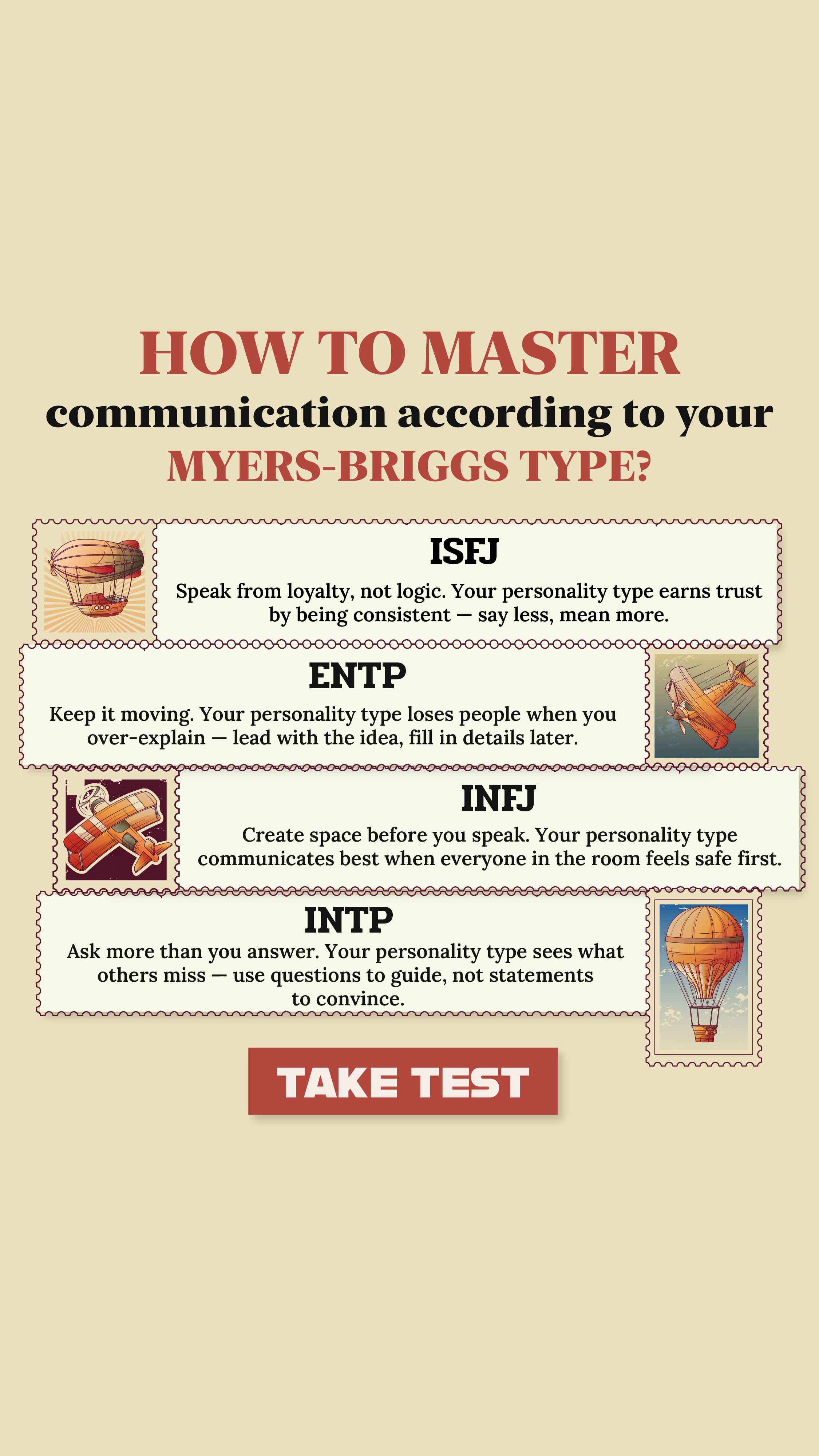 Personality Type Facebook ad