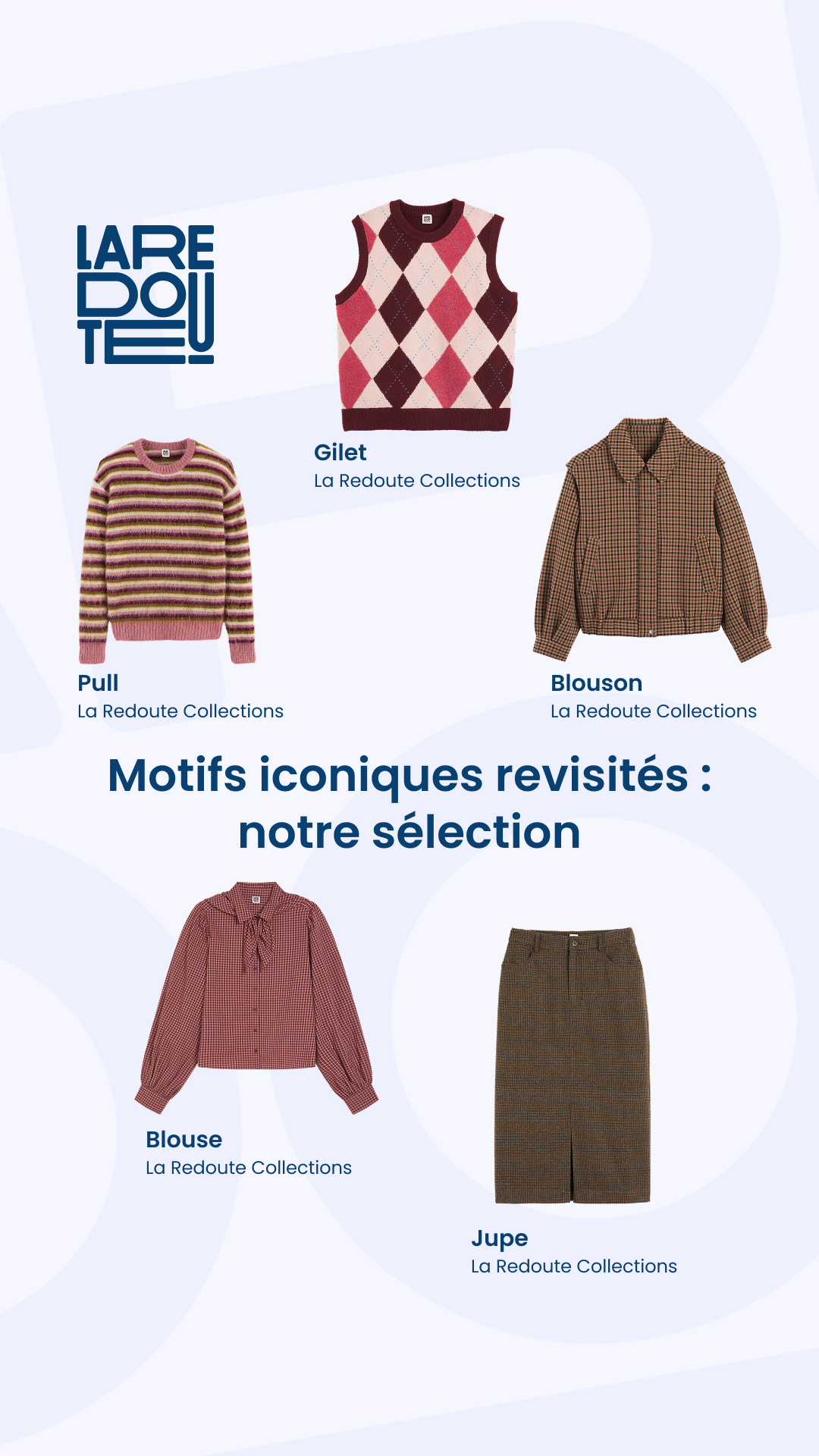 La Redoute Facebook ad: Rayures, carreaux, pois: les motifs iconiques se…