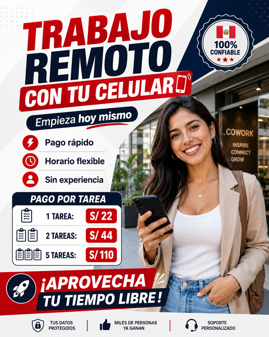Steven P Hughes Facebook ad: PeruTask Pro · Gana Dinero desde Casa | S/ 20 a S/ 100…