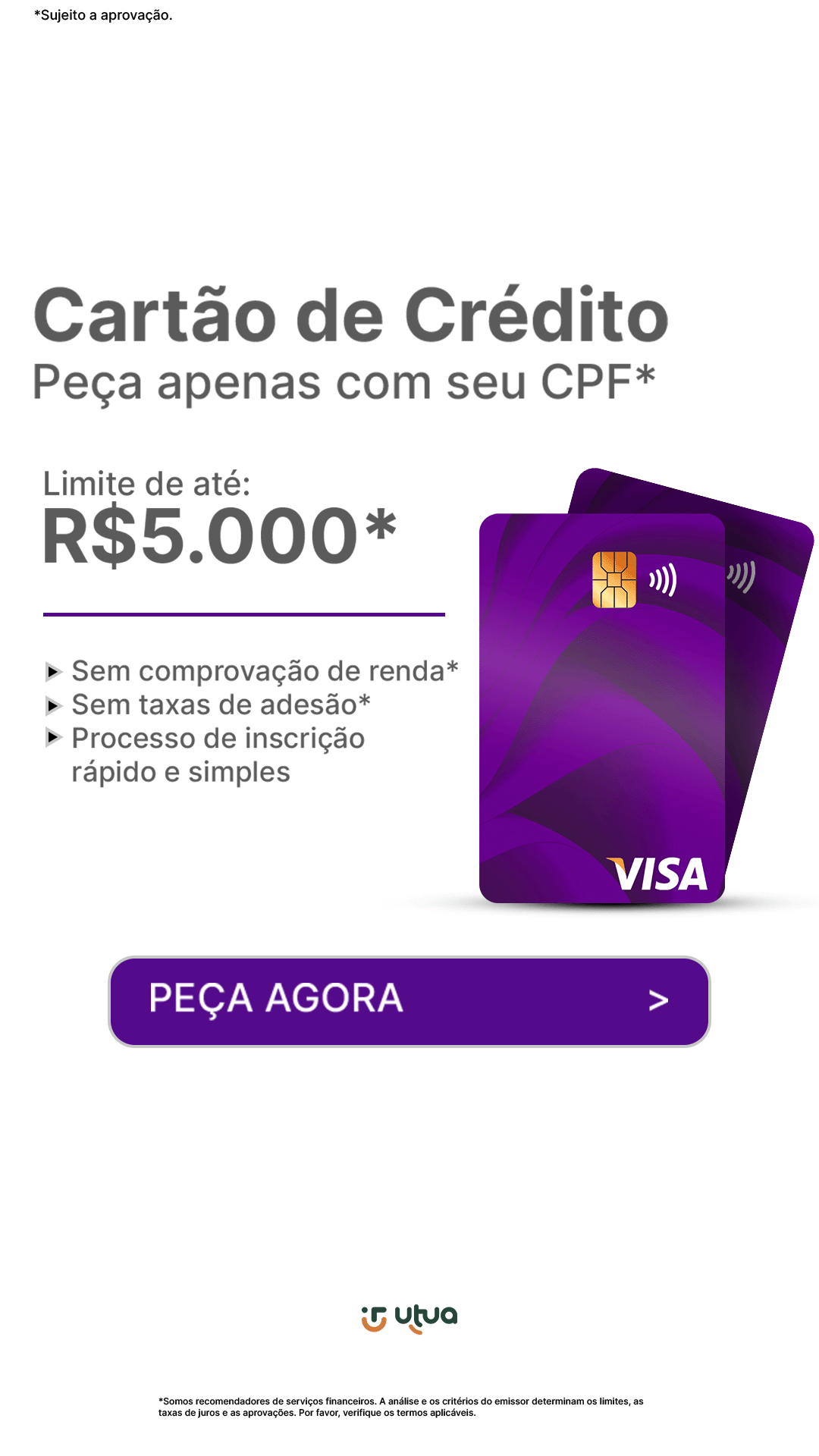 Utua credito Facebook ad: Quiz | UTUA | BR