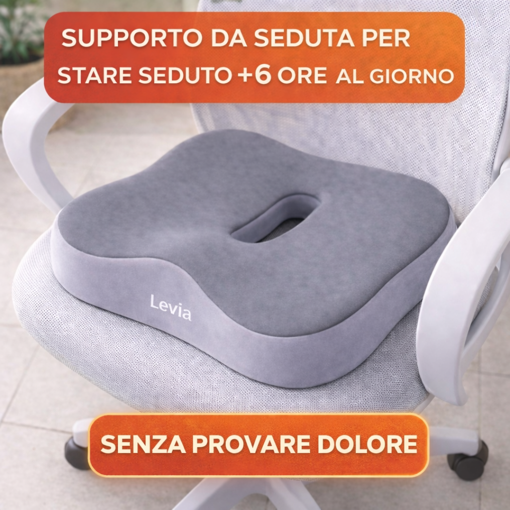 Levia Facebook ad: Seduto senza provare dolore