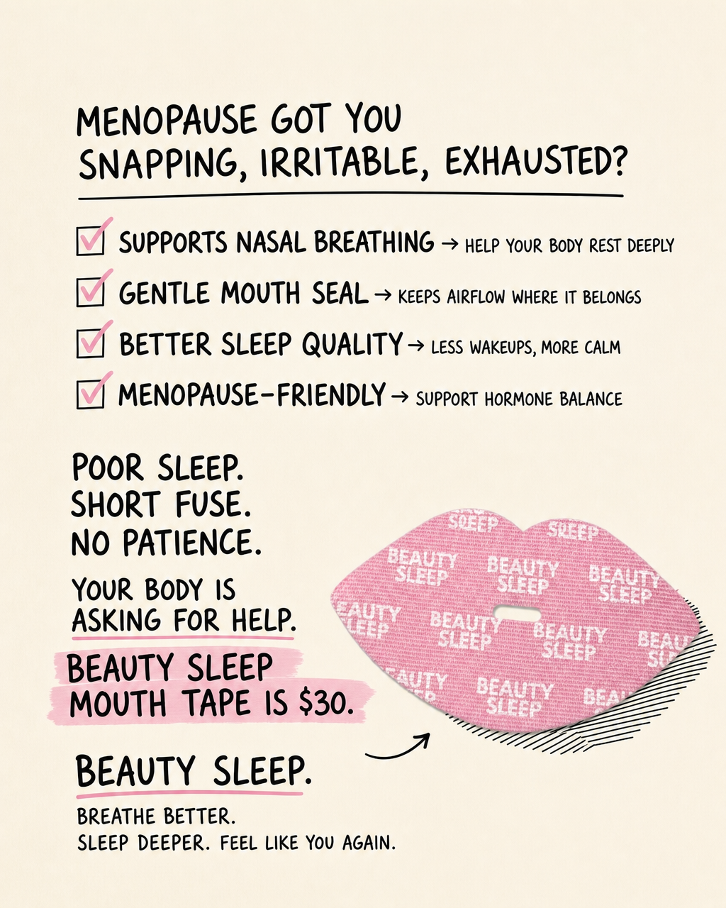 Beauty Sleep Facebook ad