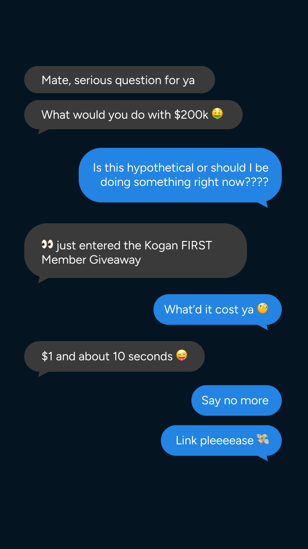 Kogan.com Facebook ad
