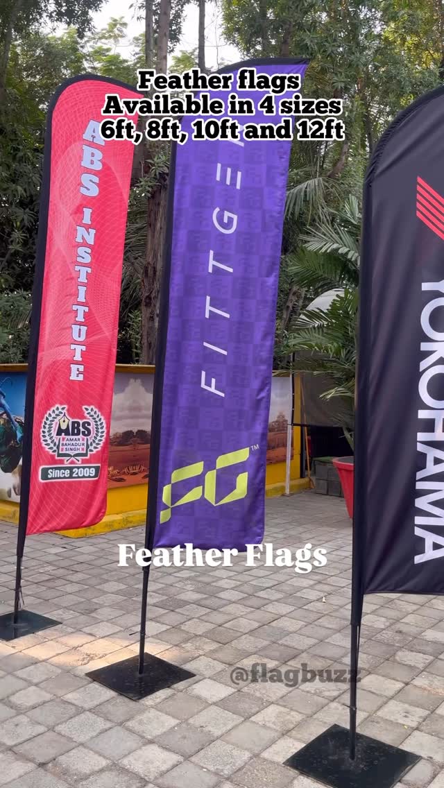 flagbuzz Facebook ad: Feather Flags are the perfect solution for high-visibility…