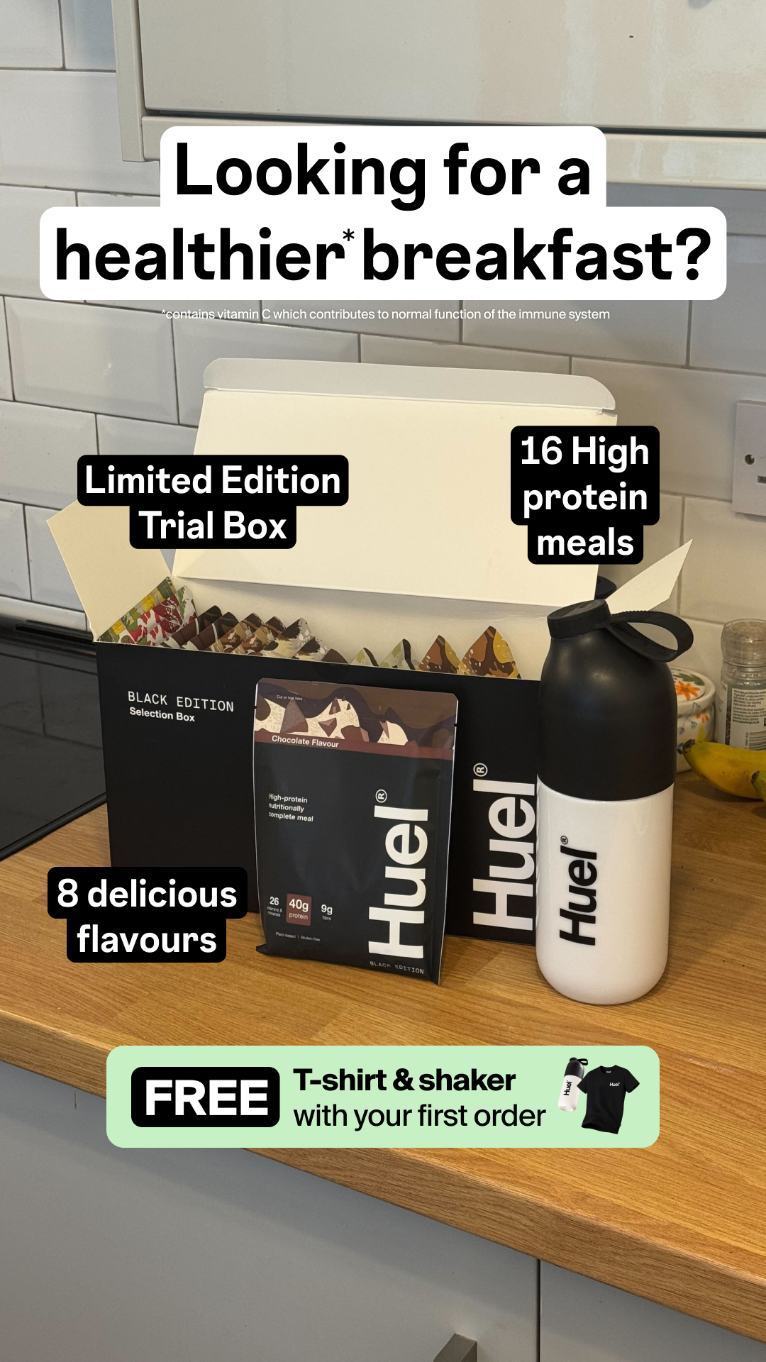 Huel Facebook ad