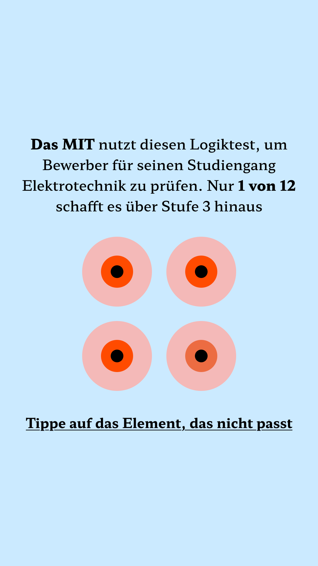 International Brain Test Facebook ad