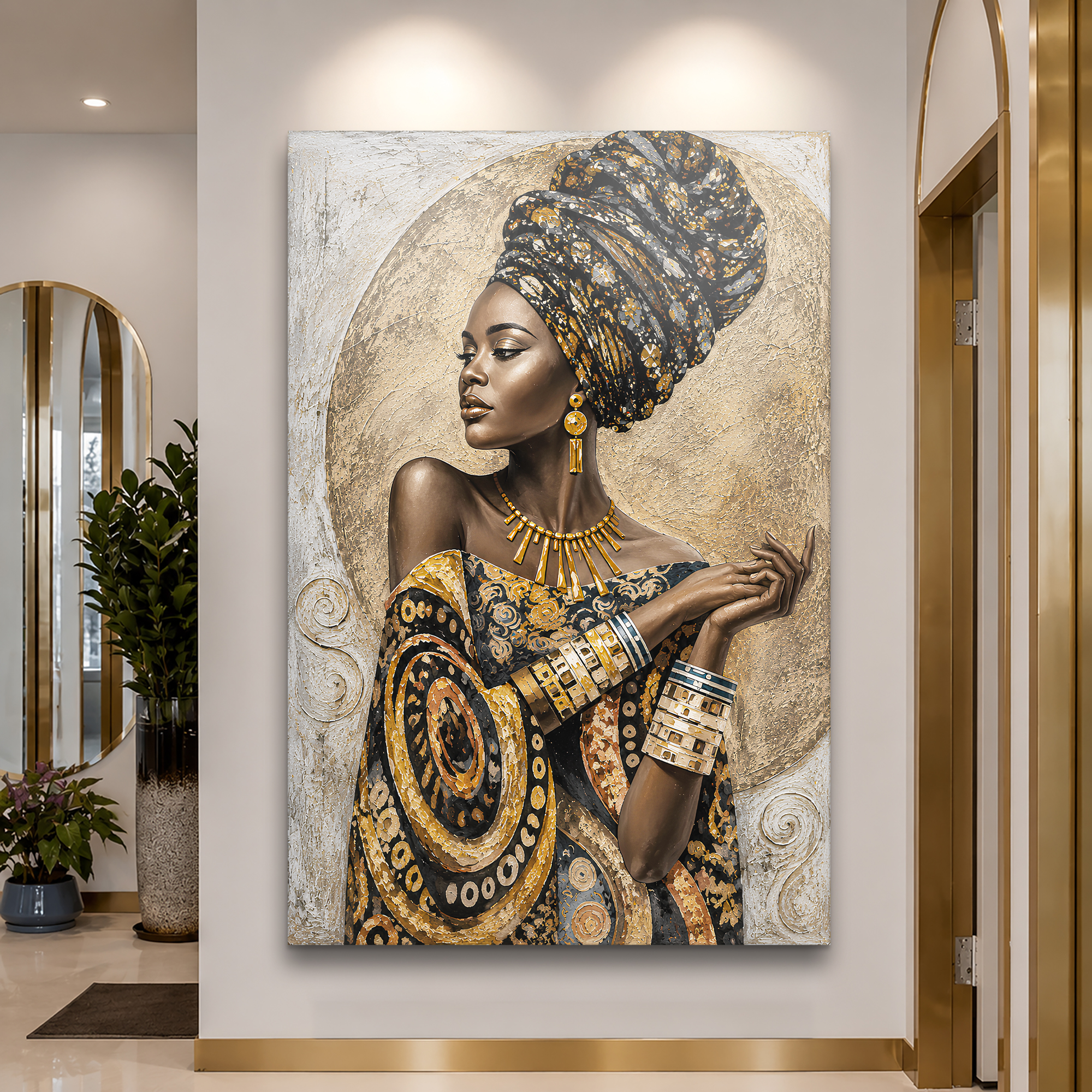 Tailored Canvases - Personalized Art Facebook ad: Crowned In Strength | Made in the USA | Ships Fast