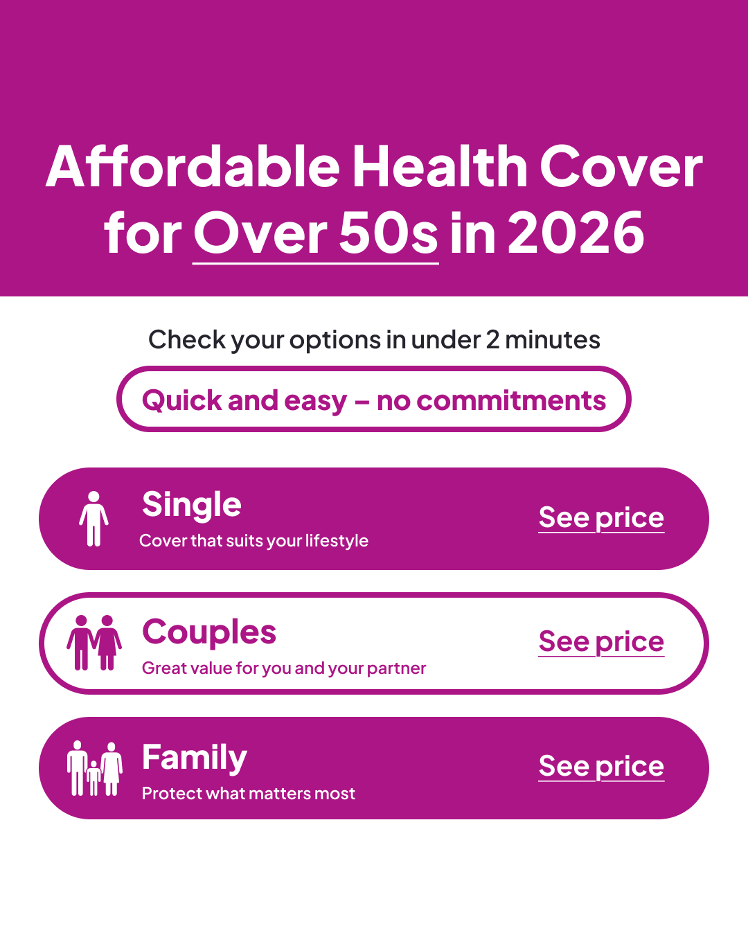 Health Insurance Comparison Facebook ad
