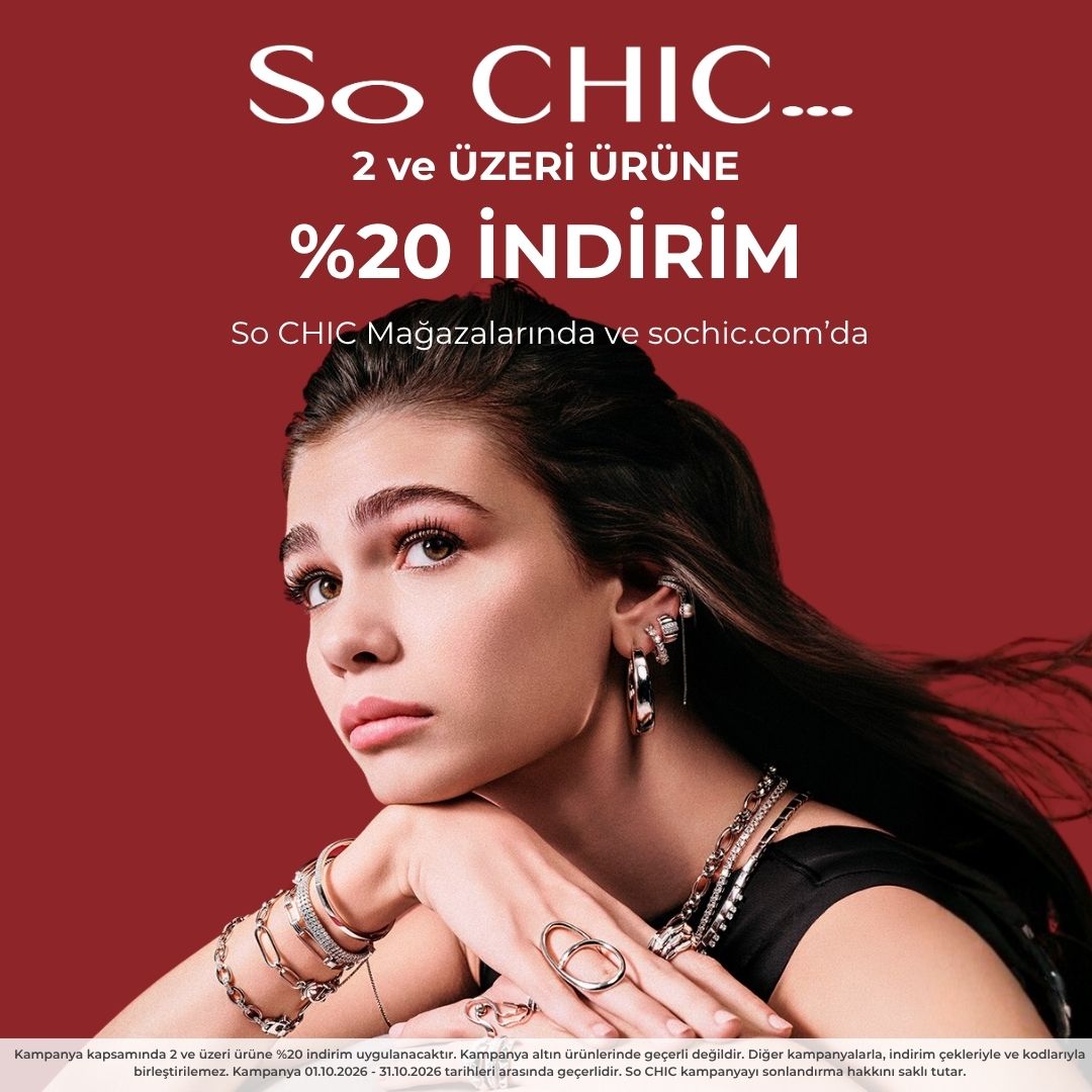 So CHIC Facebook ad: 2 ve üzeri ürüne %20 indirim.
