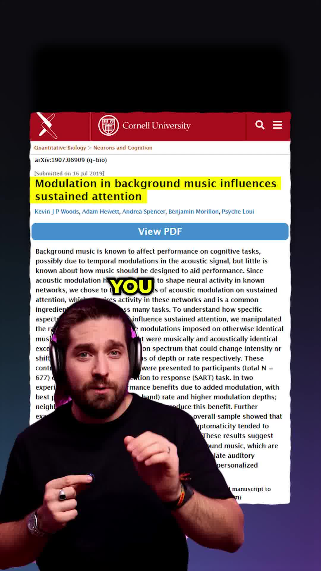 Brain.fm Facebook ad: Focus Music That Actually Works