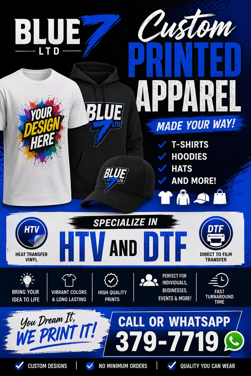 Blue 7 Ltd Princes Town Facebook ad: CUSTOMIZE IT YOUR WAY!